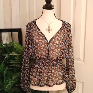 ⚜️ dmbm Sheer Floral Blouse
